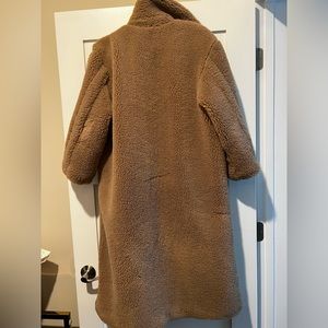 Mango teddy long coat